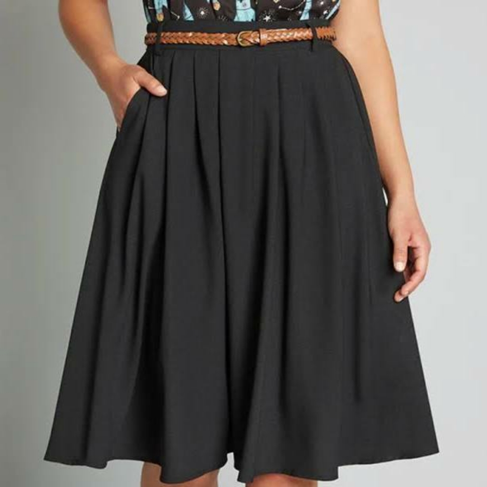Modcloth Breathtaking Tiger Lilies Skirt